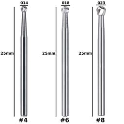 Prima Dental Round Surgical Carbide Airotor Bur 25 Mm (Pack of 5)
