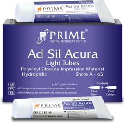 Prime Dental Ad-Sil Acura Light Body Tubes 2 x 25ml