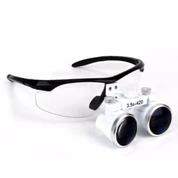 Endoking Dental Loupes 3.5x With Plastic Frame (Led HeadLight Free) -Black
