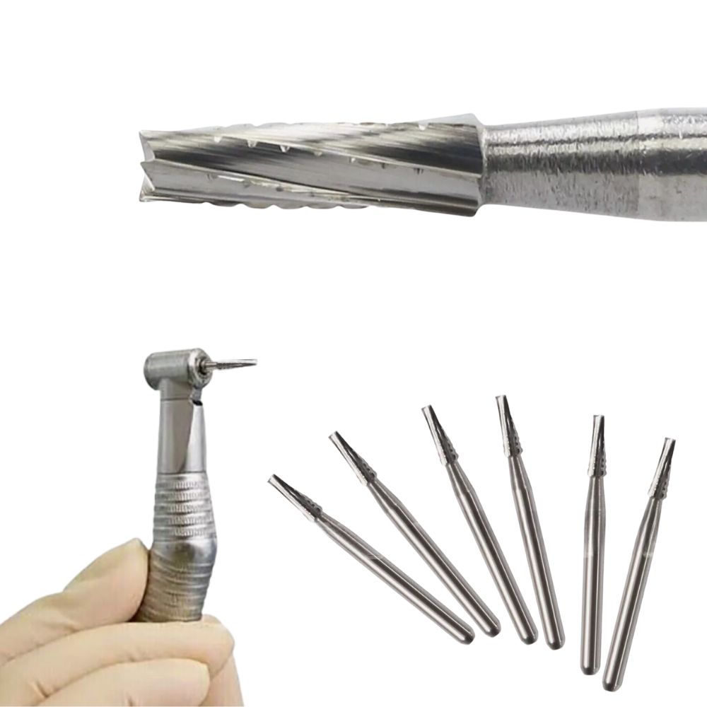 NewDiamond Cross-Cut Taper Fissure FG Airotor Carbide Burs (Pack of 1)