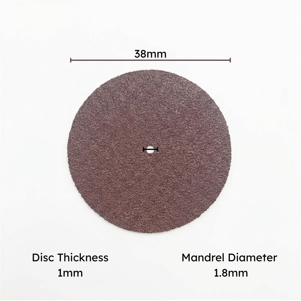 San-I Aluminium Oxide Grinding & Separation Discs for Metal 38 x 1.0 x 1.8 mm (50pcs)