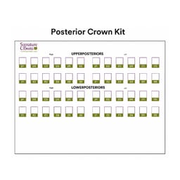 3M Paedodontic Zirconia Crowns Refill-D6-Posterior-Lower Left