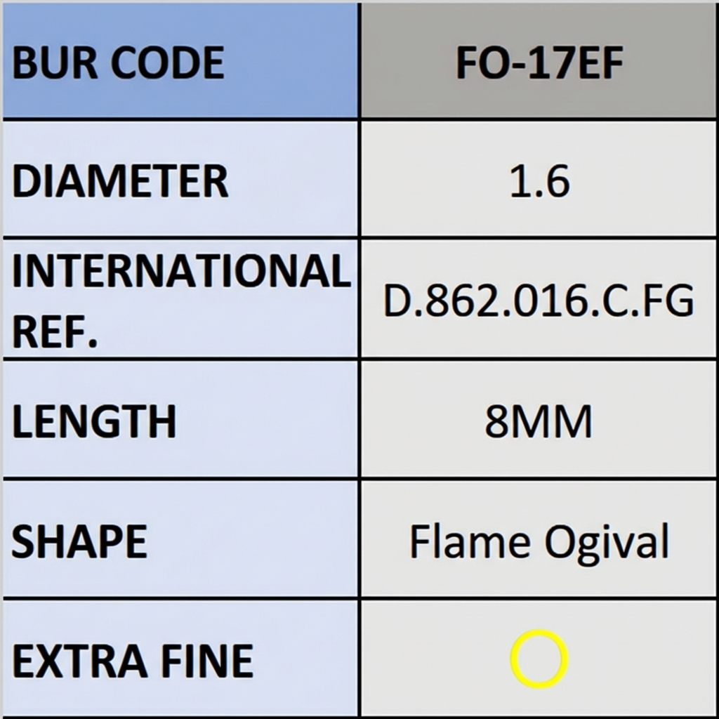Frank Dental Flame Ogival FG Diamond Burs FO Series (Extra Fine)