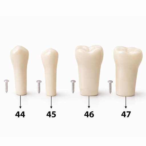 iDENTical Typodonts For Nissin Type Jaw Set TJMA09 - Individual