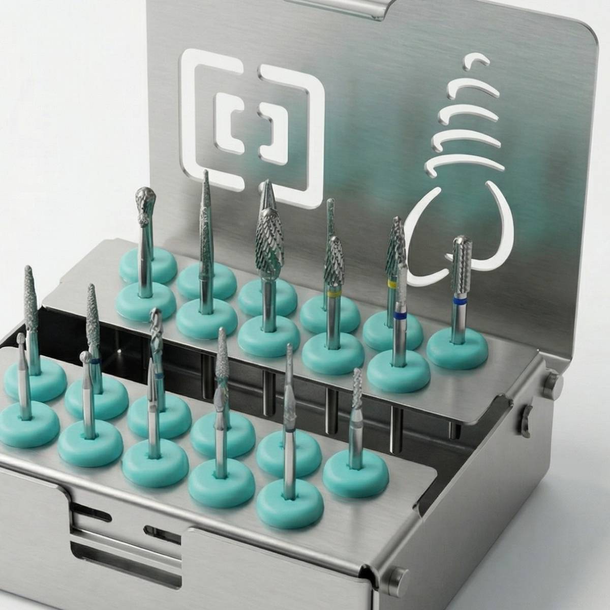 Julldent 22 Slot Autoclavable Bur Box (JULL-DENT 050C)