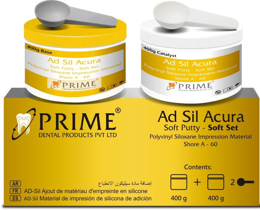 Prime Dental Ad-Sil Acura Soft Putty & Light Body