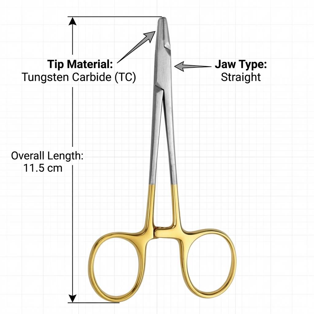 GDC Needle Holder Derf Tc (11.5Cm) Nh5032