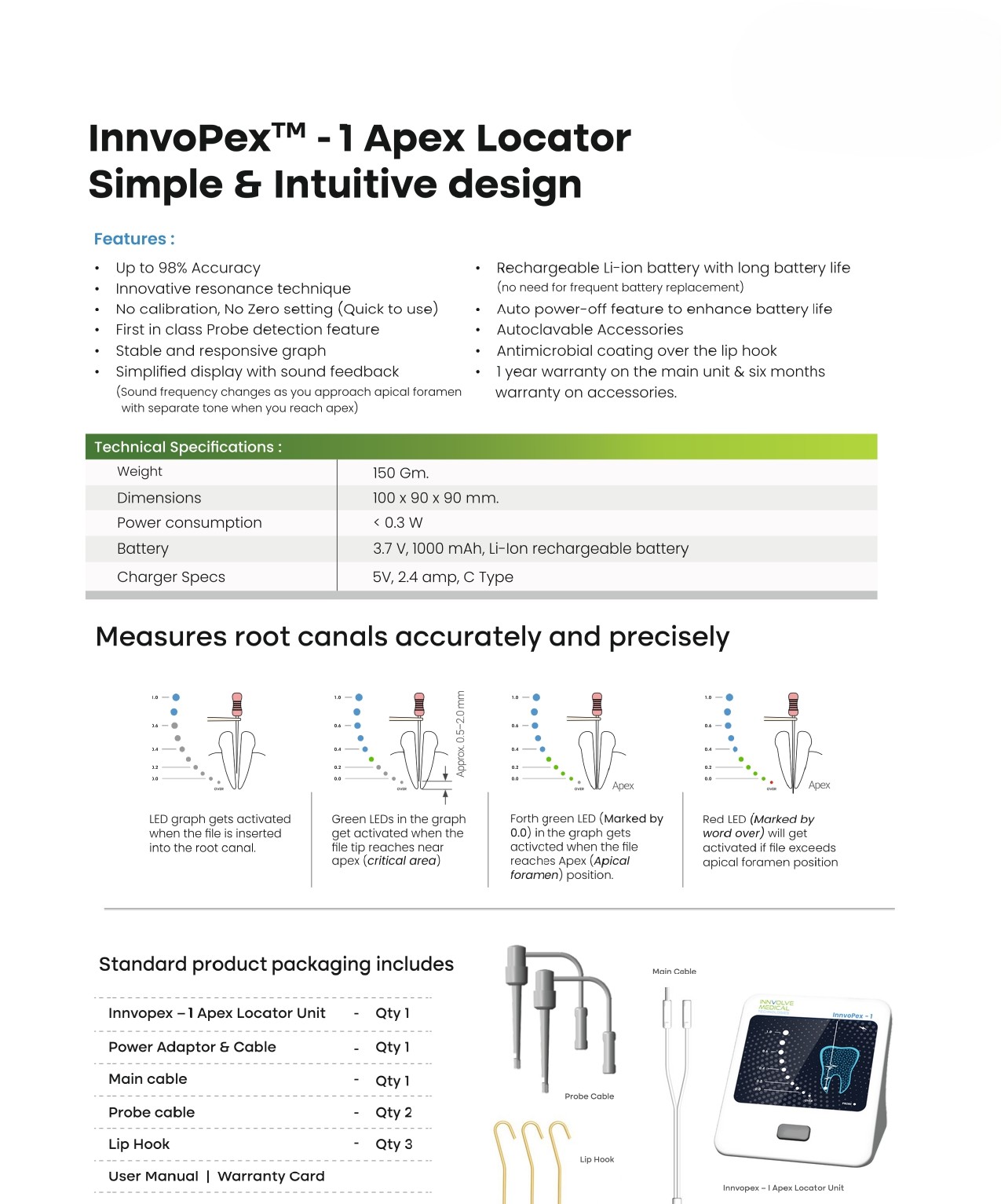 Innvolve Medical InnvoPex - 1 Apex Locator