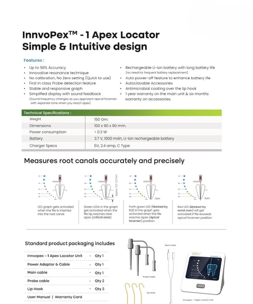 Innvolve Medical InnvoPex - 1 Apex Locator