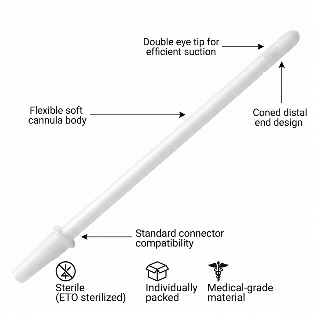 Anand Karman Type Cannulae -12mm (Double Eye) 10Pk