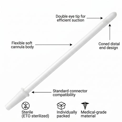 Anand Karman Type Cannulae -12mm (Double Eye) 10Pk