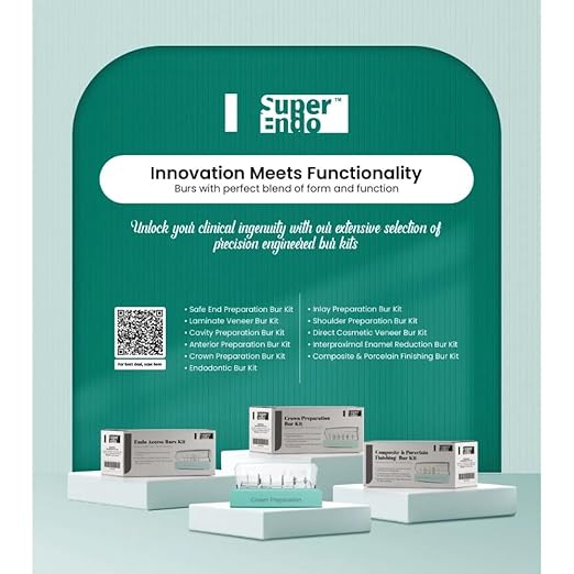 Superendo Cavity Preparation Short Shank Diamond Bur Kit