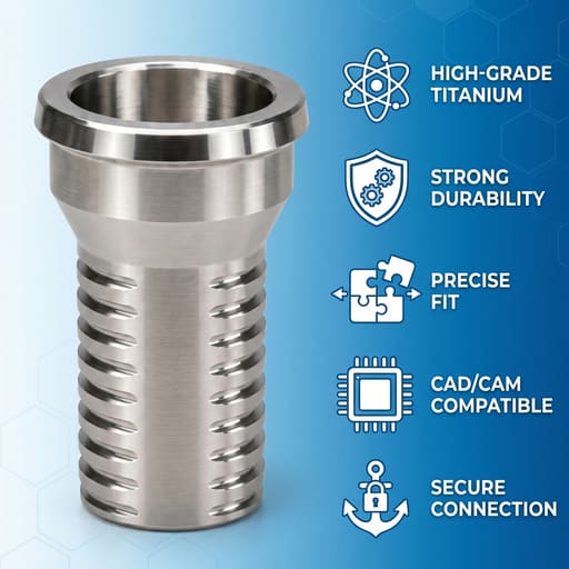 Dentaltech Dentium Compatible Multi Unit Ti Base