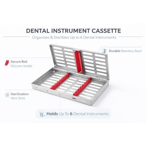 GDC Cassette For 6 Instruments Economy - Imsca6e