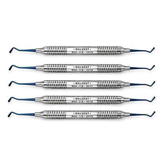 Waldent Composite Anterior Instrument Kit - Blue - Set of 5 (K14/5)