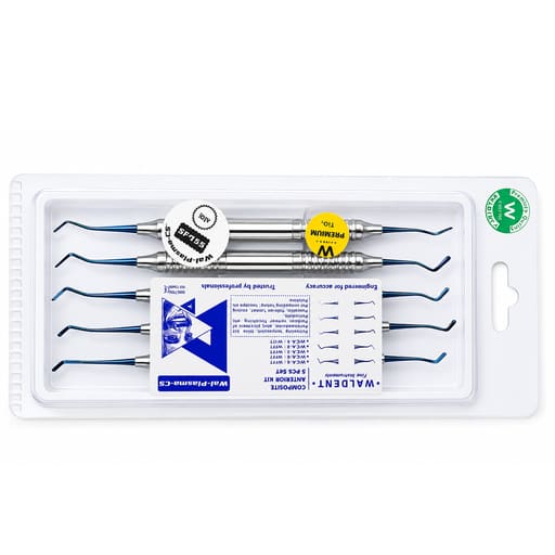 Waldent Composite Anterior Instrument Kit - Blue - Set of 5 (K14/5)