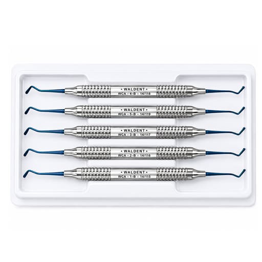Waldent Composite Anterior Instrument Kit - Blue - Set of 5 (K14/5)