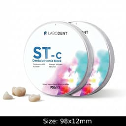 Labodent Zirconia Ceramic Blank ST-C | A2 Shade | 12mm | Pre-Shaded CAD/CAM Disc