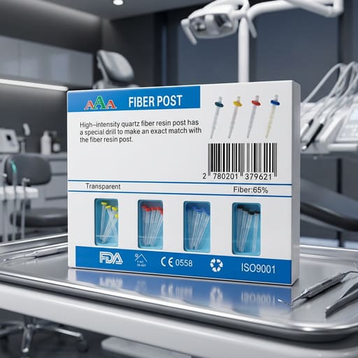 AAA Dental Fiber Post Kit (Pack of 20 Posts + 4 Drills)