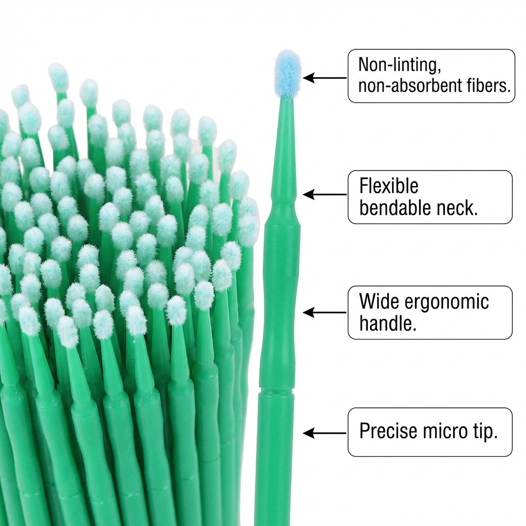 Cotisen Micro Applicators- Regular Green (Pack of 1)