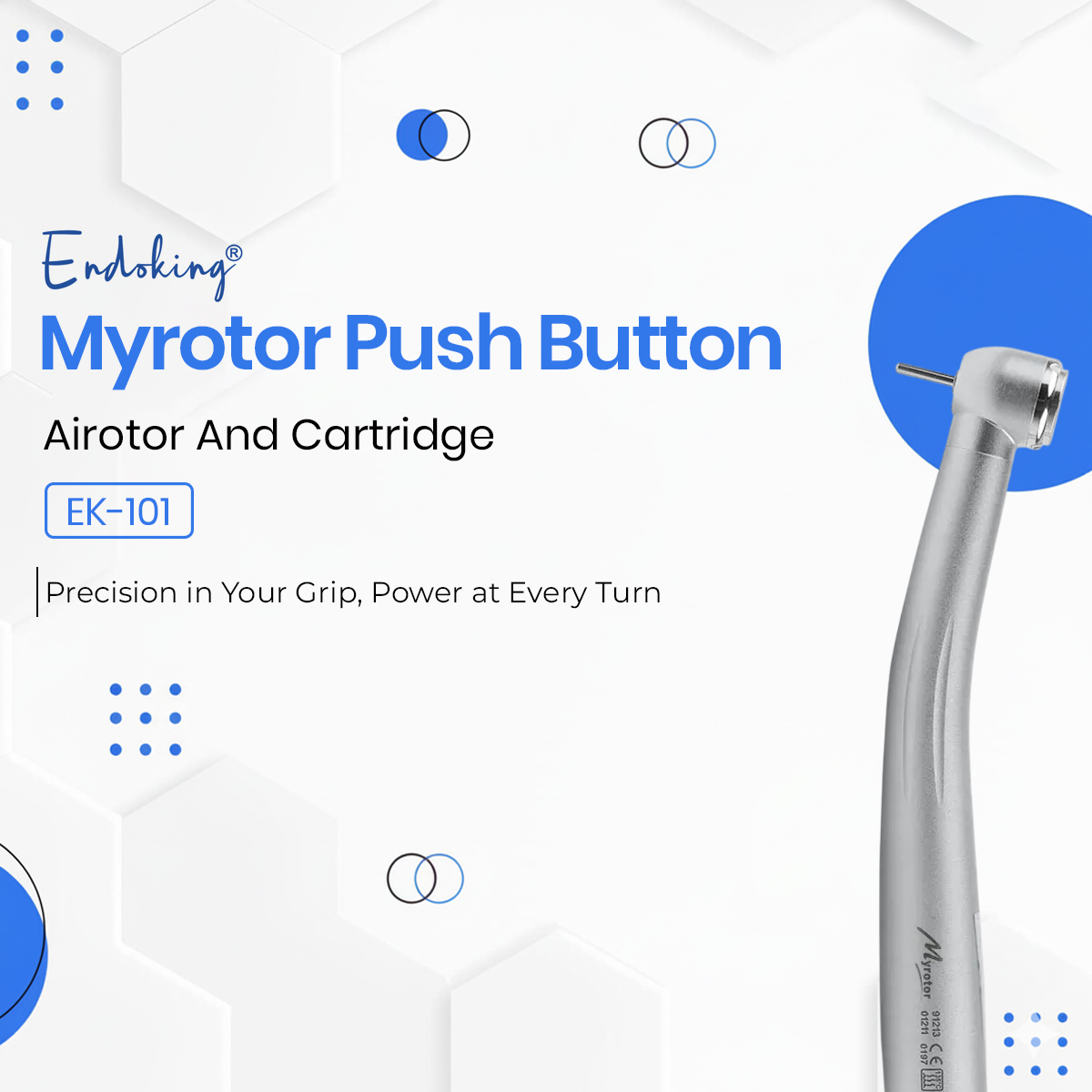 Endoking Myrotor Push Button Airotor And Cartridgee