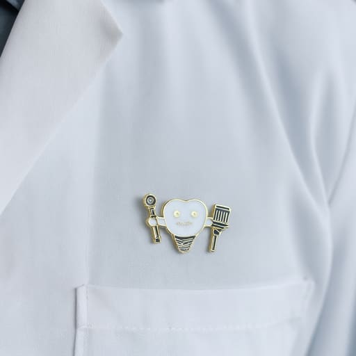iDENTical Implant With Ratchet & Driver Tooth Shape Brooch - Pack Of 1 (ZYR-7360)