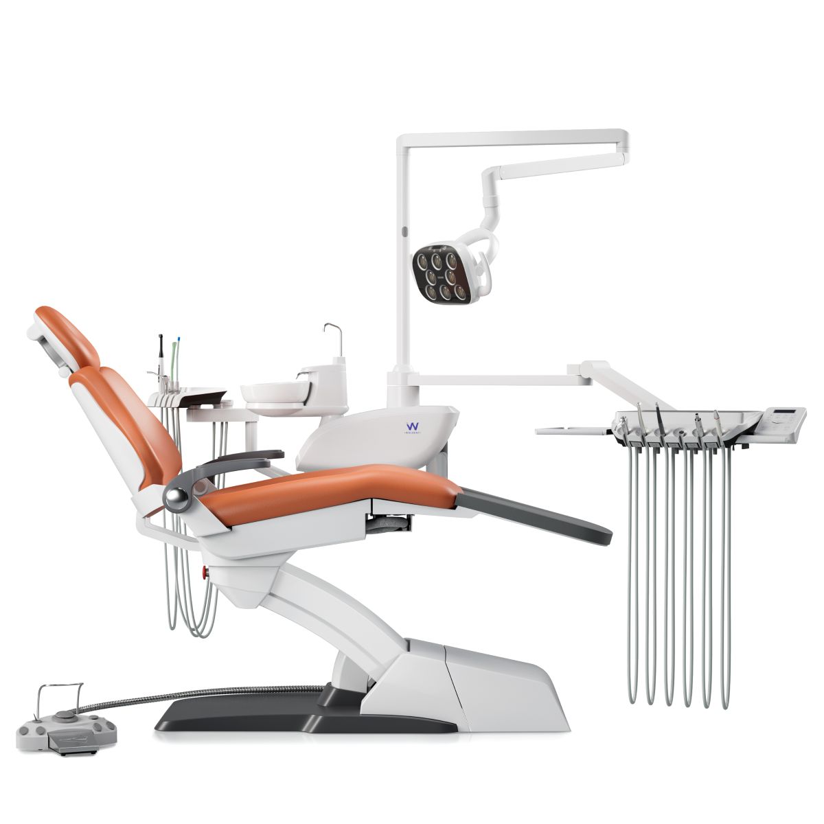 Waldent Optimus Dental Chair-Orange
