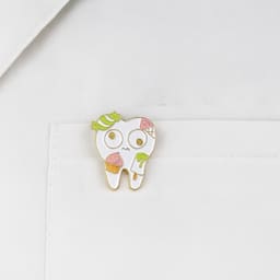 iDENTical Tooth Shape Brooch With Candy Design - Pack Of 1 (ZYR-7363) - 3