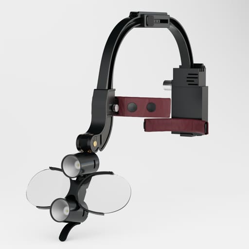 Waldent Head Mounted Double Light Magnifying Surgical Loupes