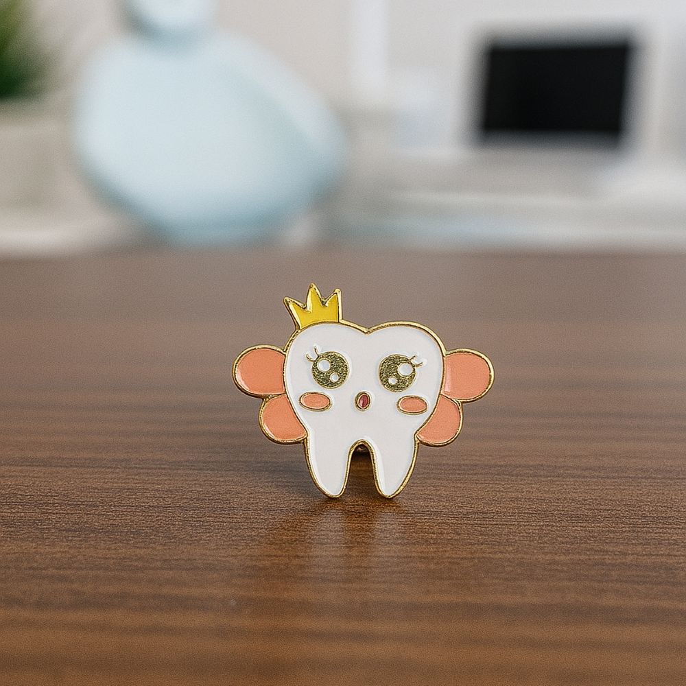 iDENTical Tooth With Wings Shape Brooch - Pack of 1 (ZYR-7362)