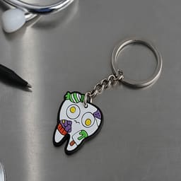 iDENTical Tooth Shape Keychain With Candy Design ZYR-3006-1 - 4