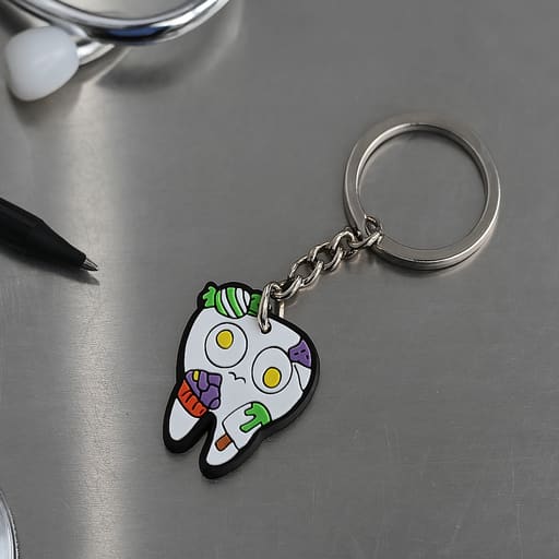 iDENTical Tooth Shape Keychain With Candy Design ZYR-3006-1