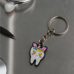 iDENTical Unicorn Tooth Shape Keychain ZYR-3006-1 - 4
