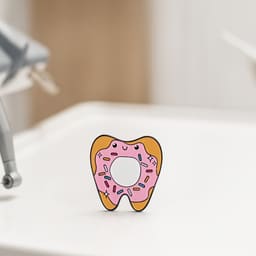 iDENTical Donut Tooth Shape Brooch - Pack of 1 (ZYR-7370) - 4