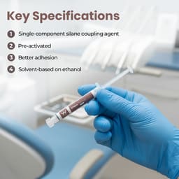 Waldent Silane Primer Syringe 2gm - Ceramic Bonding Primer For Porcelain, Li-Disilicate & Zirconia - 7
