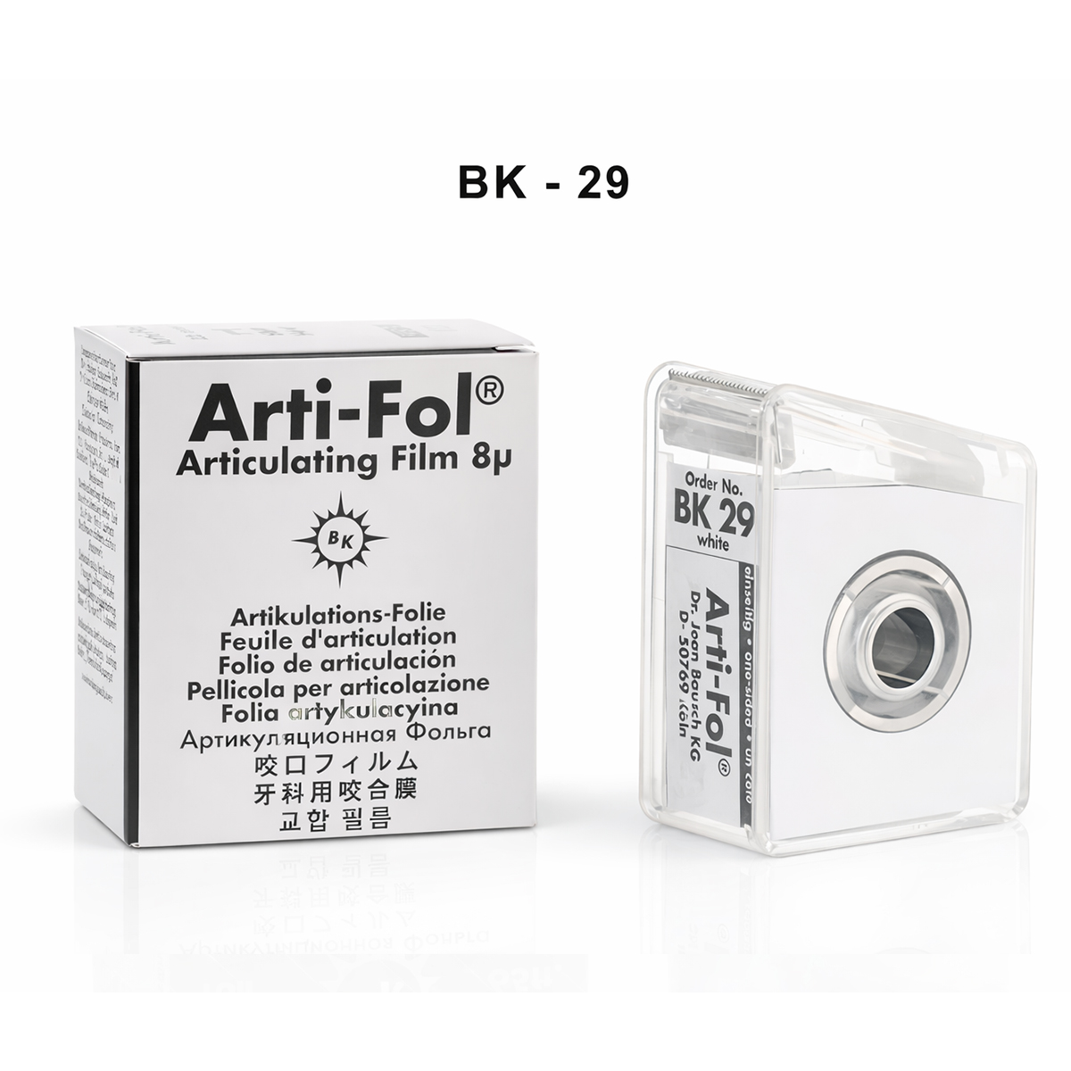 Bausch Arti-Fol Dental Articulating Flim Ultra Thin - 8µ Microns Width 22 mm - 22 Mts.