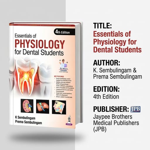Jaypee Medical Essentials of Physiology for Dental Students 4th Edition | K Sembulingam & Prema Sembulingam (ISBN - 160825)