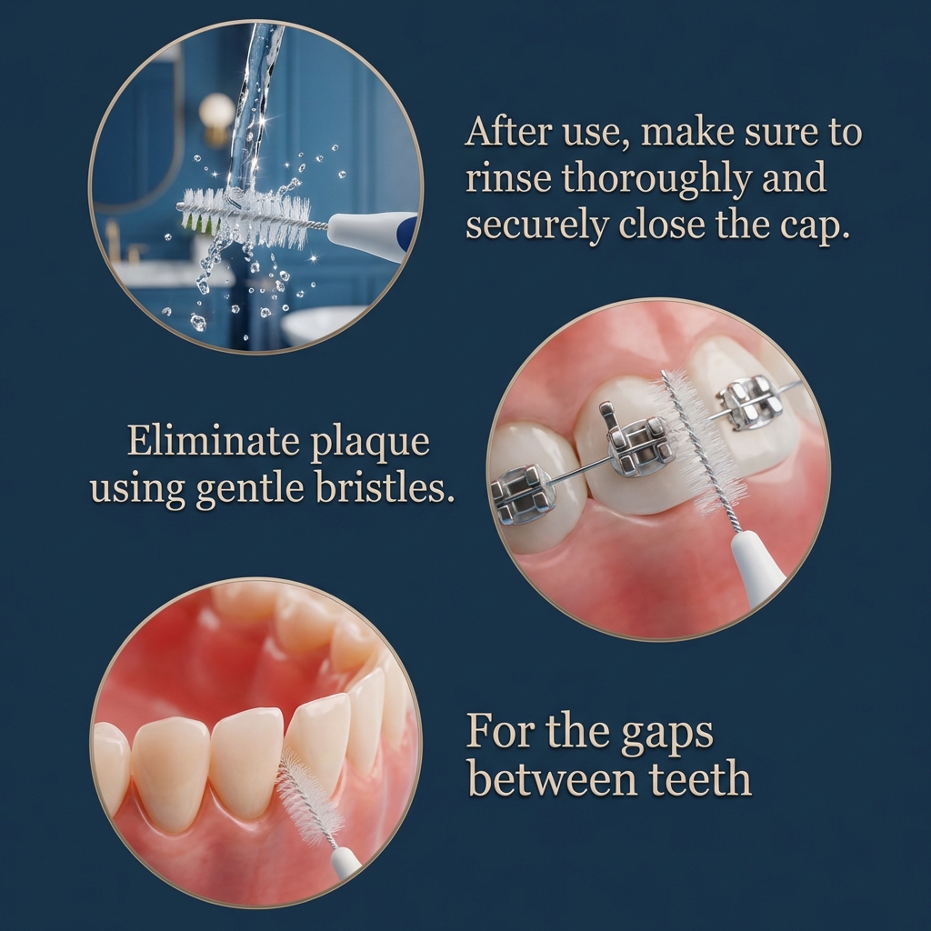 MyOra FlexiClean I-Shape Interdental Brush 0.6mm Green - Pack Of 1