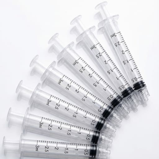 Dental Luer Lock Disposable Syringe Without Needle - 3ml (Pack of 10)