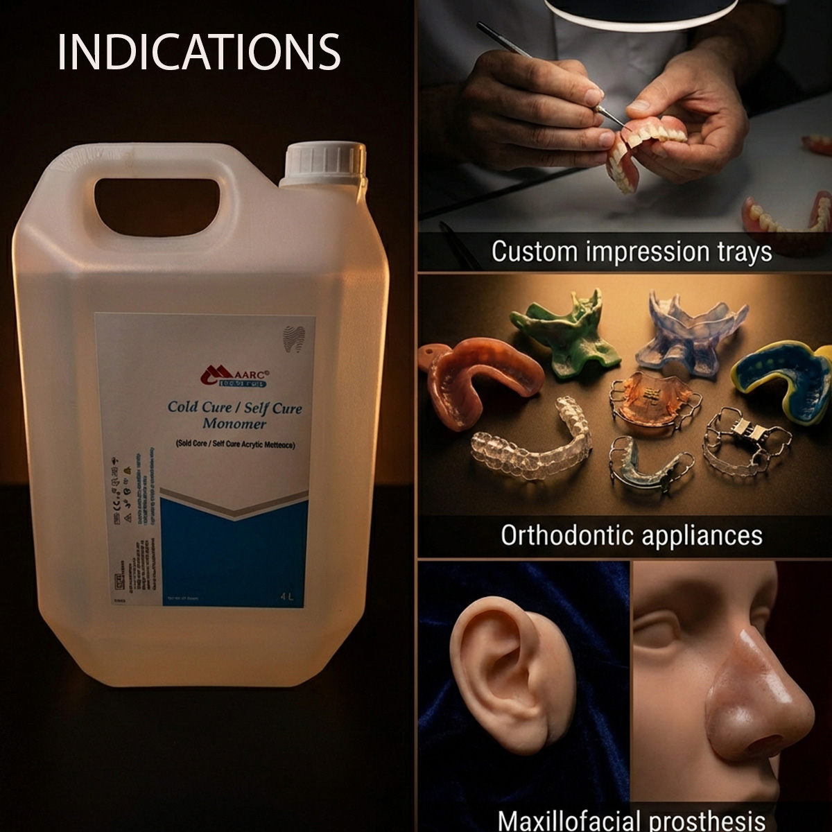MAARC Cold Cure Monomer - 4ltrs (6301/004)