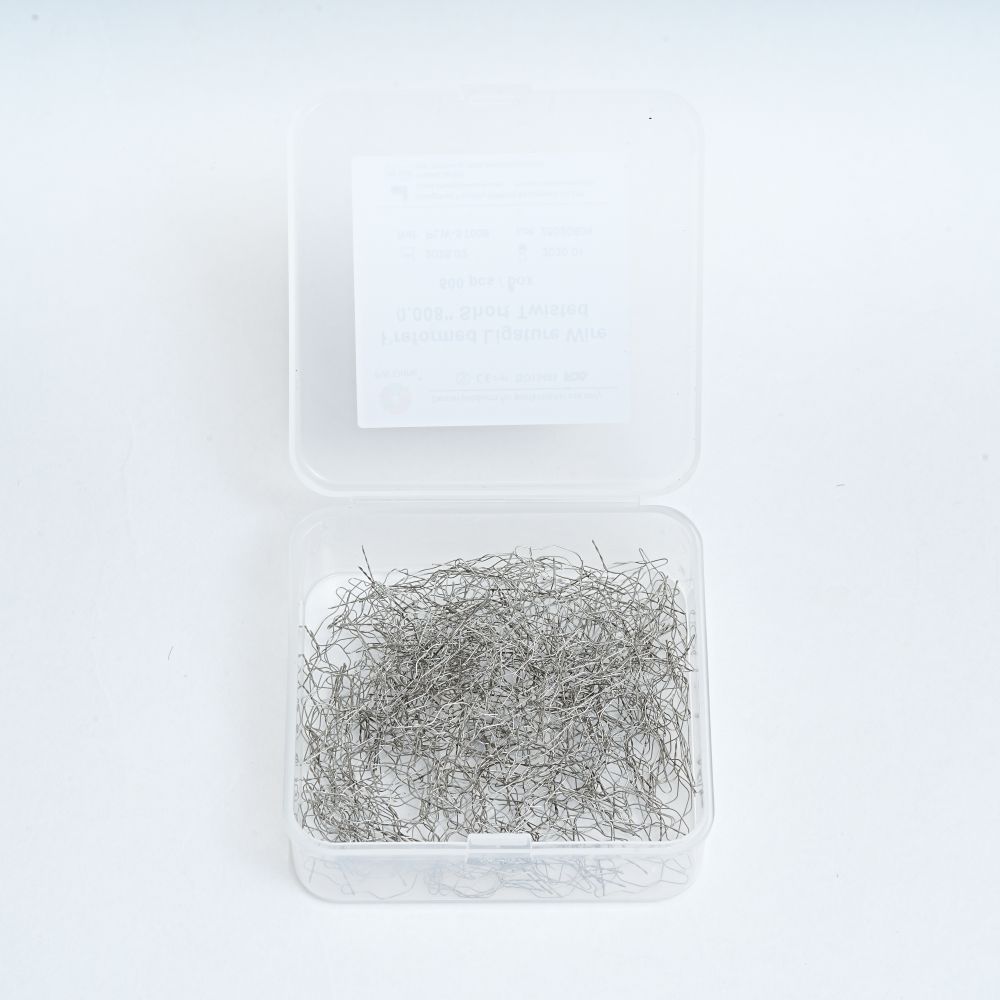 UU Ortho Preformed Ligature Wire Twisted Short 2.5cm (Pack of 100)