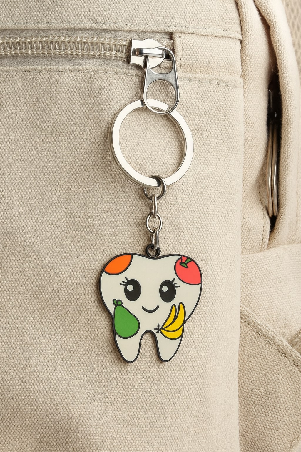 iDENTical Tooth Shape Keychain With Fruit Design ZYR-3006-1