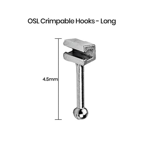 OSL Crimpable Hooks - Long (Pack Of 10)