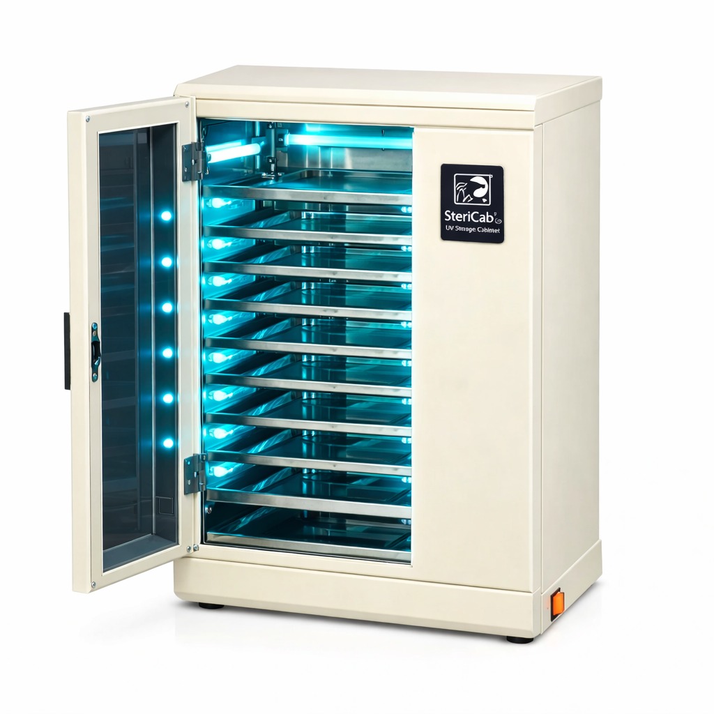 Life SteriCab UV Cabinet with 20 Trays Storage Option - Cream