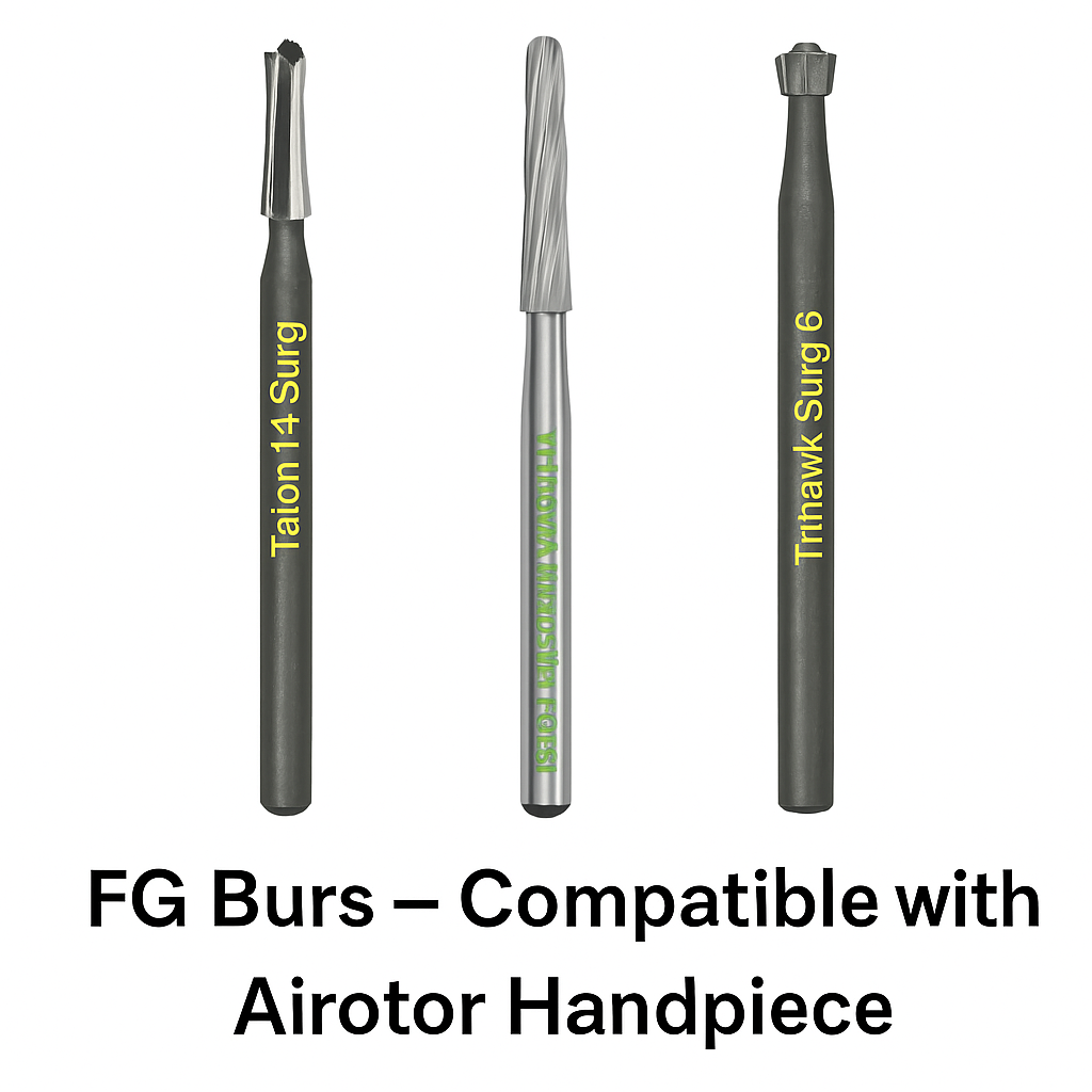 TriHawk Surgical FG Airotor Burs
