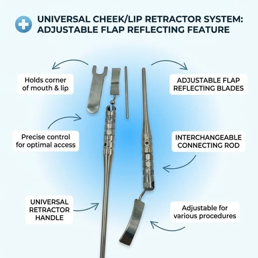 Julldent Dual Cheek & Flap Retractor