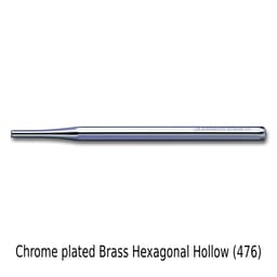 Hahnenkratt SS MM Handles 1/pk - Chrome plated Brass Hexagonal Hollow (476)