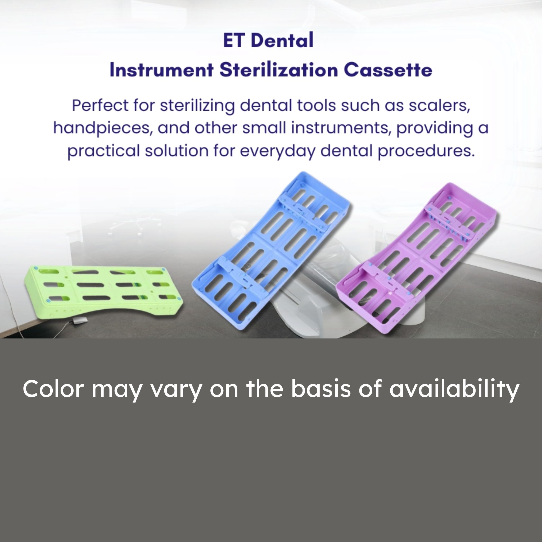 ET Dental Instrument Sterilization Cassette (Plastic)