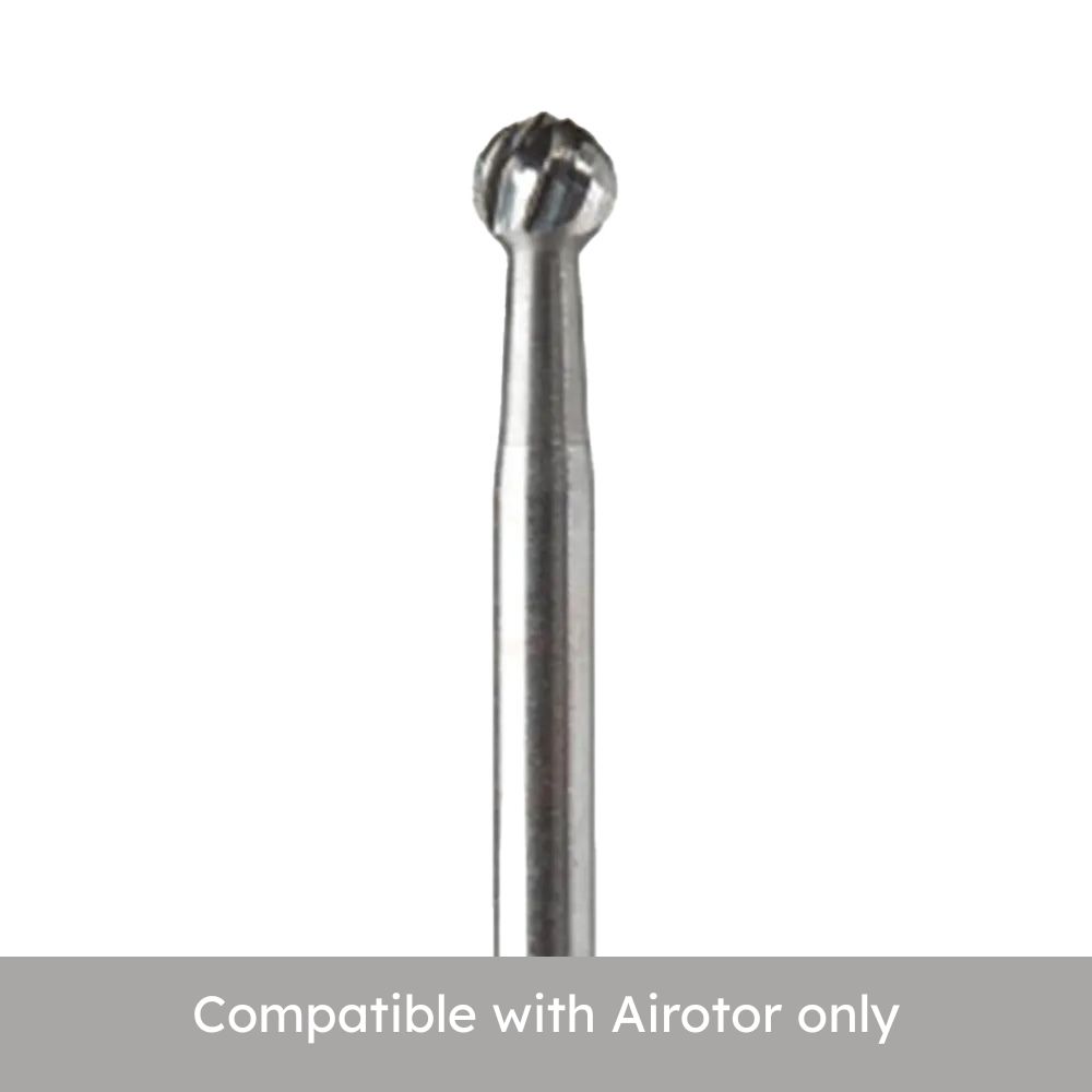 Prima Dental Round Surgical Carbide Bur 25 Mm FG - #4 (Pack of 10)