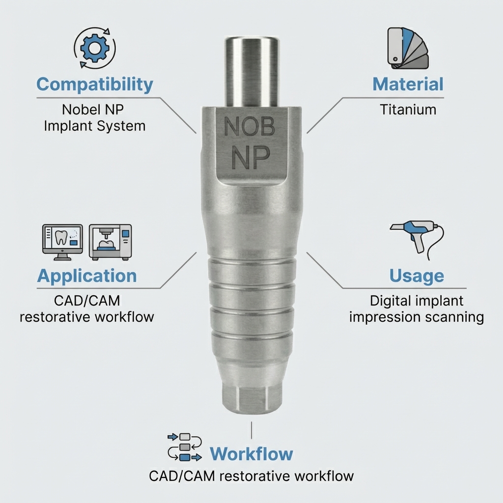 Dentaltech Scan body - Nobel Biocare NP Implant Compatible 